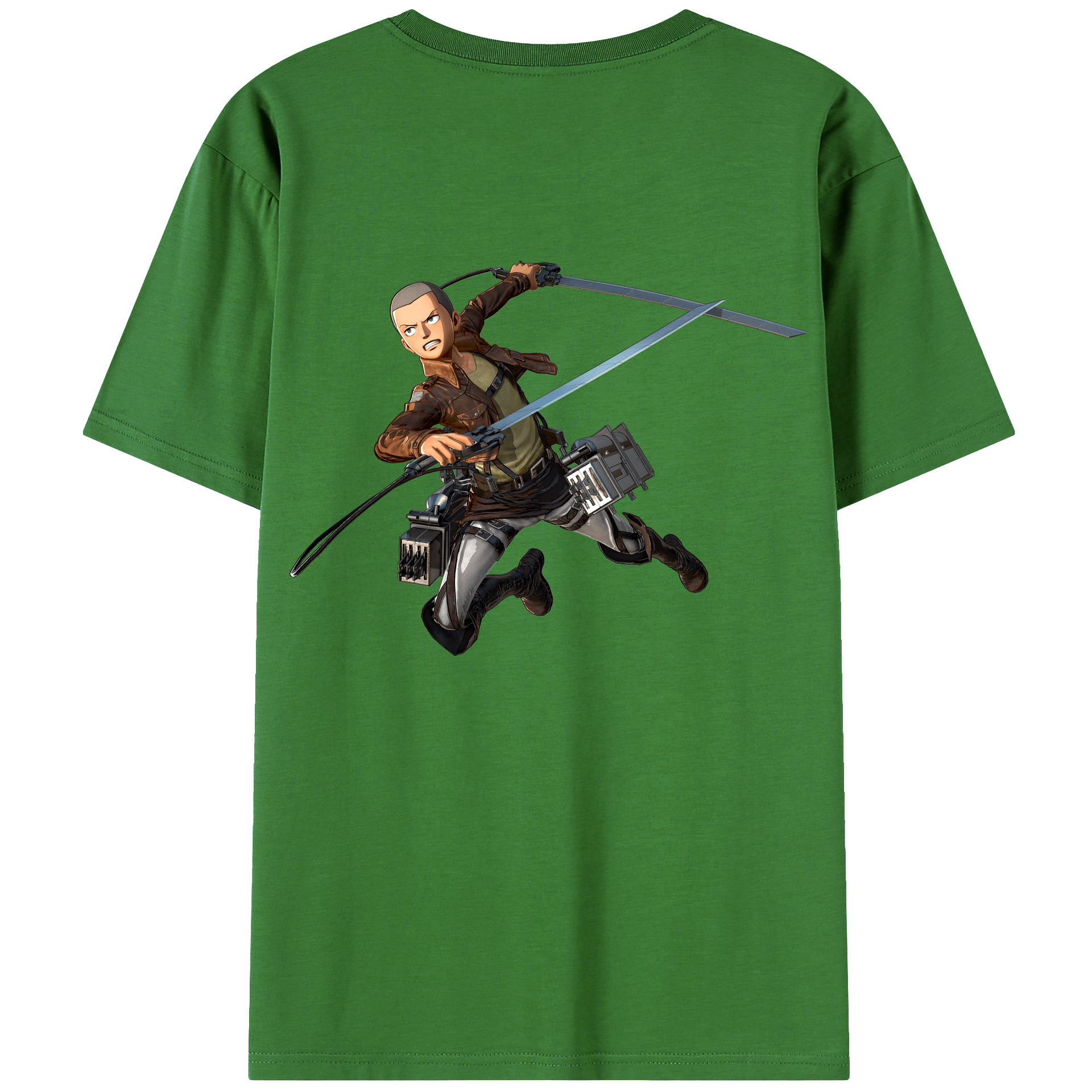 （画像用） 進撃の巨人 コニー·スプリンガー Attack on Titan Connie Springer レディース半袖Tシャツ(バックプリント)